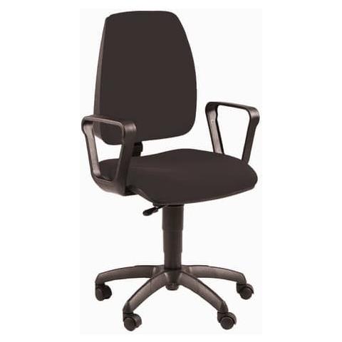 Sedia Operativa Girevole Jupiter Jubr Eco Smart - Rivestimento Eco Nero - Con Braccioli - Jubr / en - Foto 1