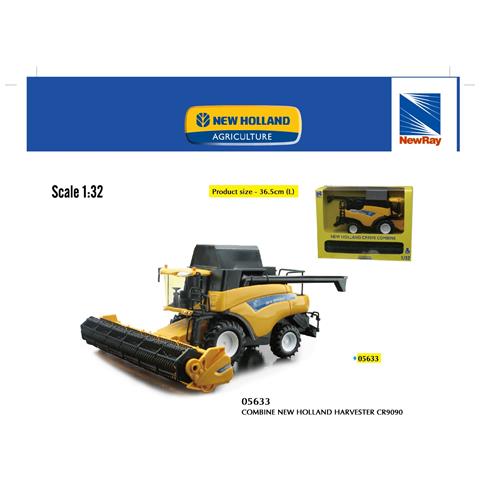 Modellino Mietitrebbia Trattore New Holland Harvester Cr9090 Scala 1:32 - Foto 1