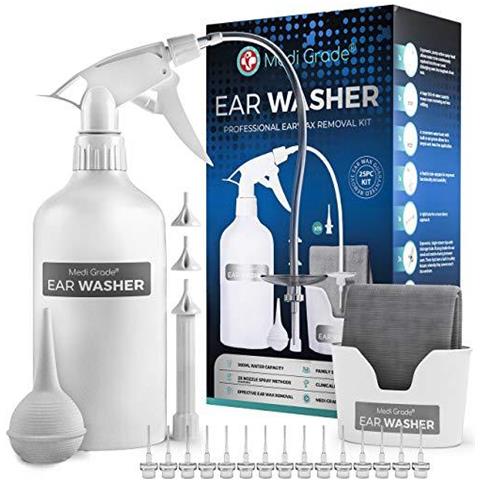 Cerume Remover 25pc Ear Cleaner Kit Da - Ear Irrigazione Kit - 500ml Casa Cerume Rimozione - Acqua Di Irrigazione Cerume Remover E Pulitore Per Migliorata Aural Igiene - Foto 1