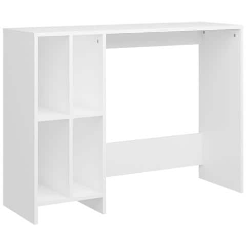 Scrivania Bianca 102,5x35x75 cm in Legno Multistrato - Foto 1
