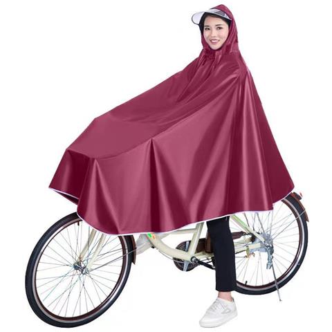 Poncho Antipioggia Impermeabile Per Bici Rosso - Foto 1