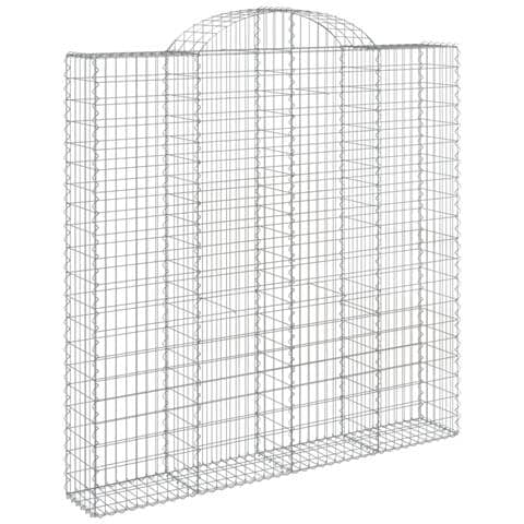 Cesto Gabbione Ad Arco 200x30x200/220 Cm Ferro Zincato - Foto 1