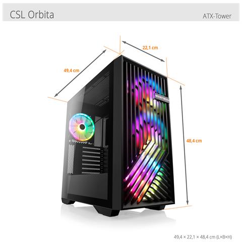 Pc Desktop Gaming M10930 AMD Ryzen™ 5 7500F 6 Core 3.7 GHz Ram 16 GB SSD 500 GB AMD Radeon Graphics 2 x USB 3.2 Type A - Foto 2