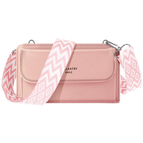 Borsa A Tracolla Multiscomparto Cute In Pelle, Rosa - Foto 1