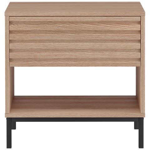 Celine Comodino Con 1 Cassetto In Agglomerato Naturale - Foto 2