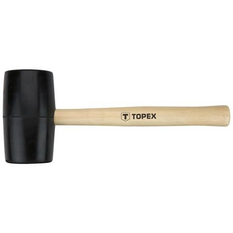 Martello In Gomma 63 Mm / 680 G, Manico In Legno - Foto 1