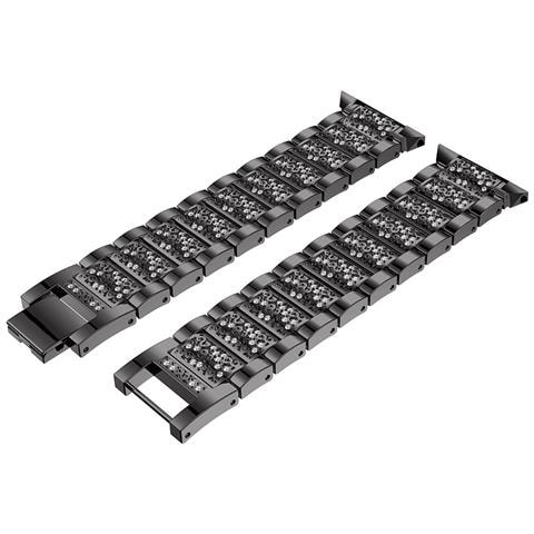 Cinturino Per Orologio Intelligente Con Cinturino In Diamanti Con Cornice Per Orologio Per Fitbit Blaze Black - Foto 4