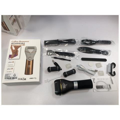 Lima Per Piedi Elettrica Con Vari Accessori Ricaricabile Black - Foto 2