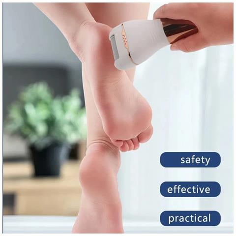 Lima Per Piedi Elettrica Con Vari Accessori Ricaricabile Black - Foto 7