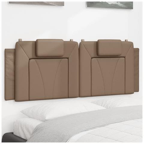 Cuscino Testiera Cappuccino 120 Cm In Similpelle - Foto 1