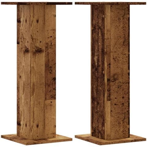 Supporti Altoparlanti 2 Pz Legno 30x30x80 Cm Legno Multistrato - Foto 2