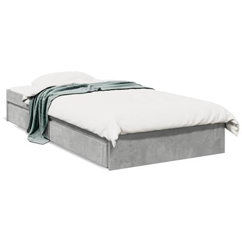 Giroletto Cassetti Grigio Cemento 100x200 Cm Legno Multistrato - Foto 2
