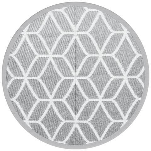 Tappeto Da Esterno Grigio 160 Cm In Pp - Foto 2