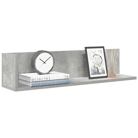 Mensole A Muro 2pz Grigio Cemento 75x16,5x16,5 Cm In Truciolato - Foto 1