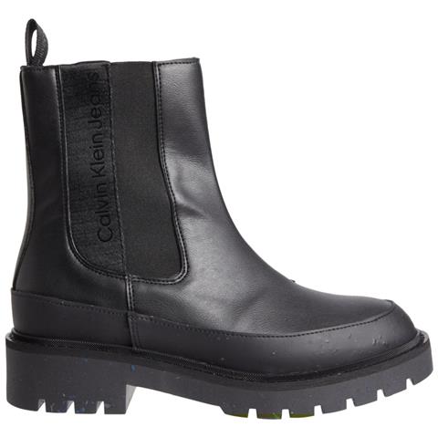 Combat Chelsea Boot Stivaletti Sintetico Scarpe Donna Nero Eu 40, Yw0yw01254 0gt - Foto 1