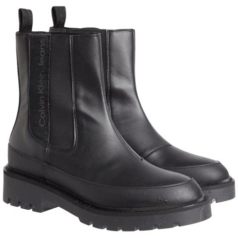 Combat Chelsea Boot Stivaletti Sintetico Scarpe Donna Nero Eu 40, Yw0yw01254 0gt - Foto 2