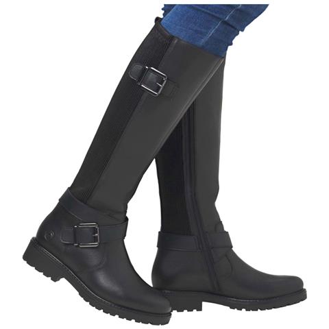 Black Elegant Closed Ladies' Boots Stivali Pelle Scarpe Donna Nero Eu 40, R6593-00 - Foto 2