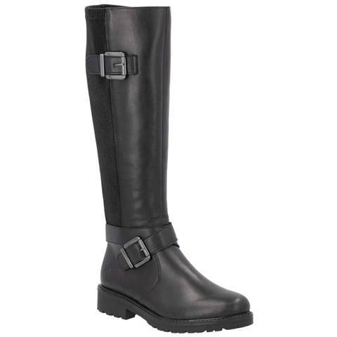 Black Elegant Closed Ladies' Boots Stivali Pelle Scarpe Donna Nero Eu 40, R6593-00 - Foto 1