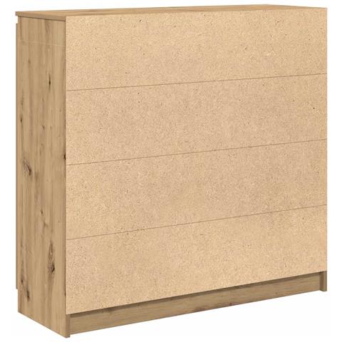 Credenza con Cassetti Rovere Artigianale 100,5x35x98,5 cm - Foto 2