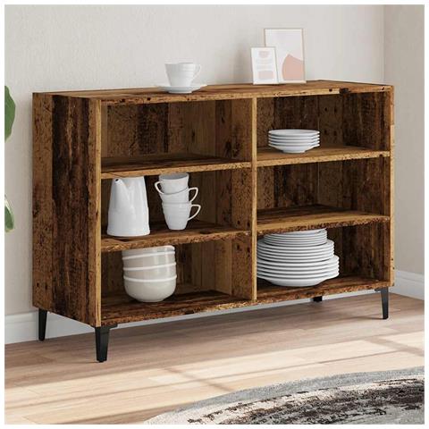 Credenza Legno Antico 103,5x35x70 Cm In Truciolato - Foto 3