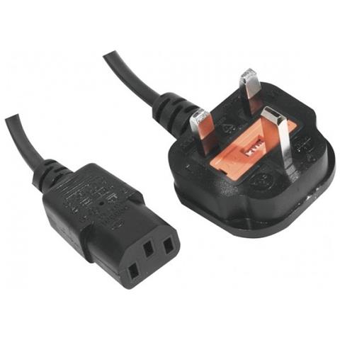 809010 cavo di alimentazione Nero 1,5 m Spina di alimentazione di tipo G Accoppiatore C14 - Foto 2