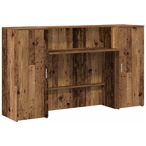 Banco Reception Legno Antico 180x50x103,5 Cm Legno Multistrato - Foto 2