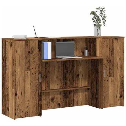 Banco Reception Legno Antico 180x50x103,5 Cm Legno Multistrato - Foto 1