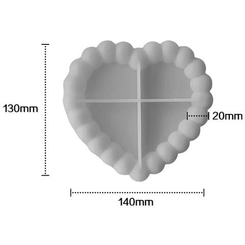 Stampo Per Sottobicchieri In Silicone, Stampo Per Vassoio A Forma Di Cuore Per Colata Di Resina, J-221 - Foto 2