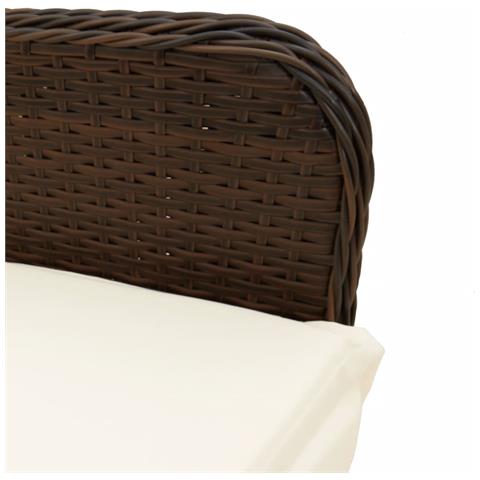 Sedie da Giardino Reclinabili 2 pz con Tavolo Polyrattan - Foto 9