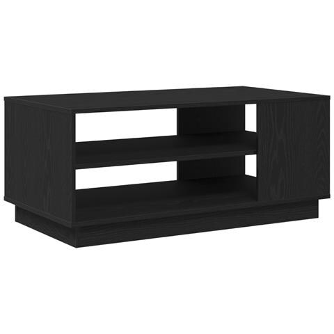 Tavolino da caffè in rovere nero 102x55x43 cm realizzato in legno ingegnerizzato - Foto 1