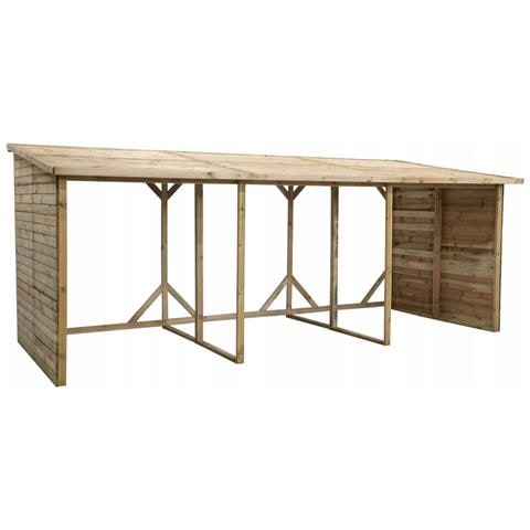 Capannone Per Legna 20 M3 - 5.2x2 M - H. 2.06 M - Trattata - Foto 1