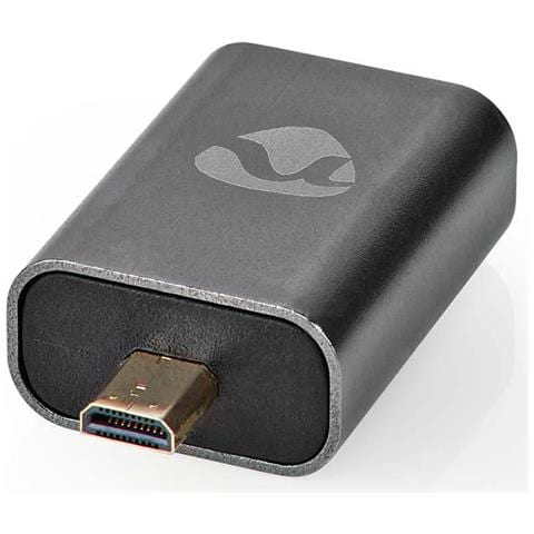 Adattatore Hdmi Da Connettore Micro A Hdmi Diritto In Alluminio, Grigio - Foto 1