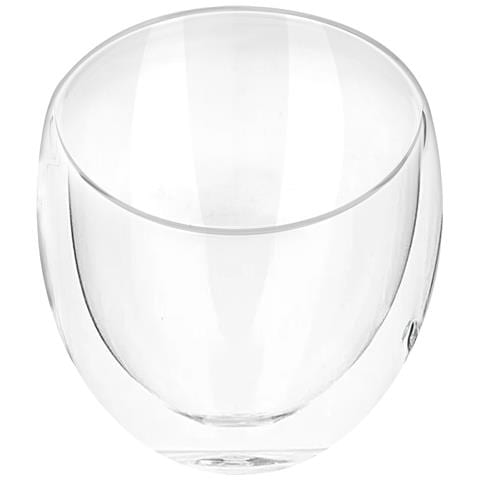 Set 2 Bicchieri Da 250 Ml Per Bevande Doppia Parete In Vetro Borosilicato, Trasparente - Foto 5