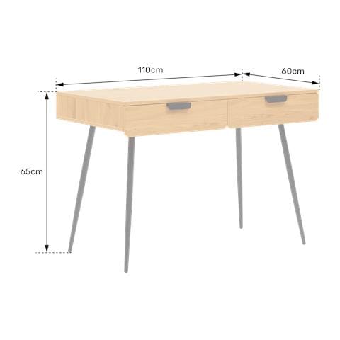 Scrivania In Legno 2 Cassetti Louis - Foto 2