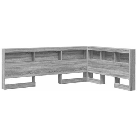 Testata contenitore Grigio sonoma 135 cm Legno multistrato - Foto 1