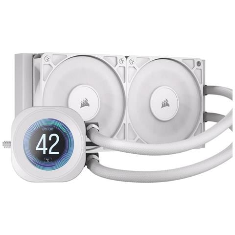 Dissipatore CPU a Liquido Nautilus 240 RS LCD per Socket Intel e AMD Bianco - Foto 1