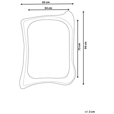 Specchio Concarneau 65 Cm 94 Cm Oro - Foto 6