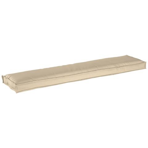 Cuscino per Pallet per Panchina Beige 180x40x8 cm Tessuto Oxford - Foto 1