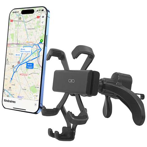 Supporto Per Auto Per Smartphone Da 4"" A 6,9"" Da Fissare Alla Griglia Di Ventilazione, Nero - Foto 1