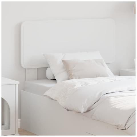 Testiera con testiera Bianco 75 cm Legno multistrato - Foto 2