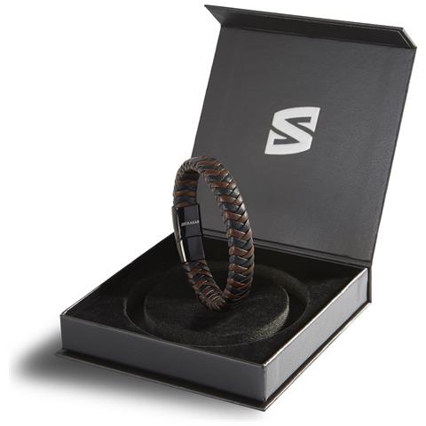 Bracciale Da Uomo In Pelle Steady Marrone 23 Cm - Foto 2