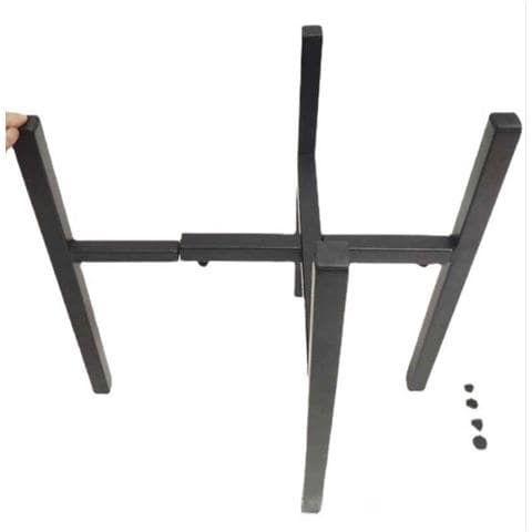 Supporto Decorativo Per Piante Con Tubo Rotondo In Metallo Nero - Porta Vasi Regolabile - Foto 5