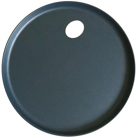 Vassoio O in Acciaio Verniciato Colore Blu 32 cm - Leggero, Decorativo e Funzionale - con foro per appendere - Made in Italy - Foto 1