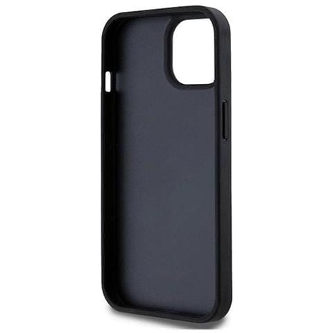 Custodia In Pelle A Quadri E Strisce Dkny Per Iphone 15/14/13"" - Nera - Foto 1