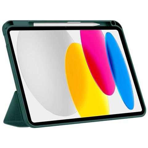Custodia Verde Per Tablet Con Supporto Per Stilo Ipad 10.9 / 11 - Foto 2