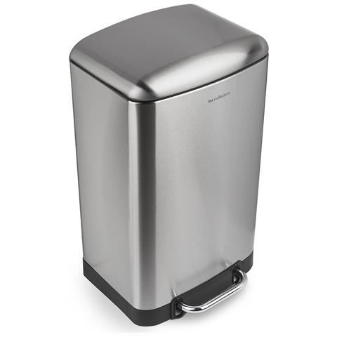 N°712 Pattumiera a pedale Acciaio inox Capacità 30 L, Compatto, Cestino interno estraibile, Design, Resistente, Chiusura silenziosa - Foto 5