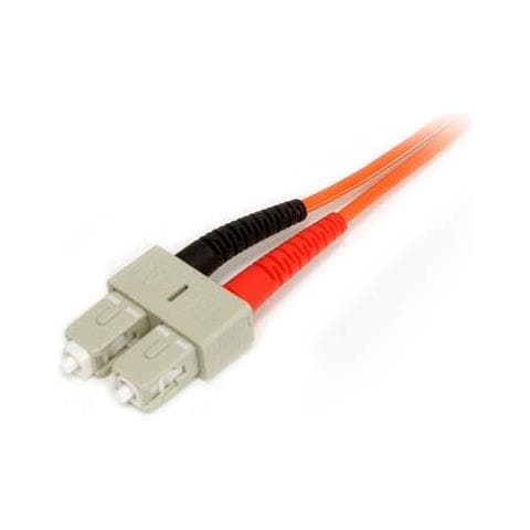 Cavo patch duplex in fibra multimodale 50/125 1 m LC / SC - LSZH - Foto 2