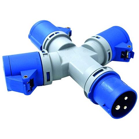 Adattatore Industriale Triplo 220v - Foto 2