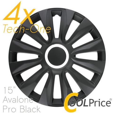 Copricerchi Auto Universali 15 Pollici Tech-one Avalone Pro Black 31527 - Foto 1