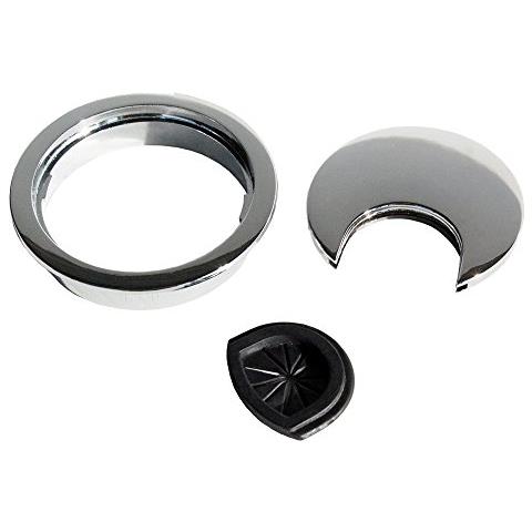 Passacavi rotondo diametro 60mm da incastrare in scrivania / tavolo in zama, cromato, Pack di 8pz - Foto 2